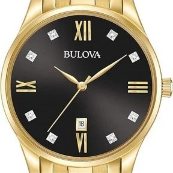 Bulova Men's Classic Chronograph Quartz Gold Watch 42MM 97D131 - Picture 1 of 4